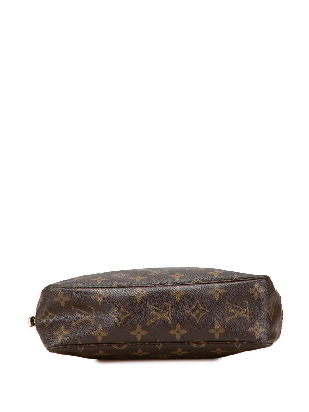 Pre-owned Louis Vuitton 1986 Monogram Trousse Toilette 23 Clutch Bag In Brown