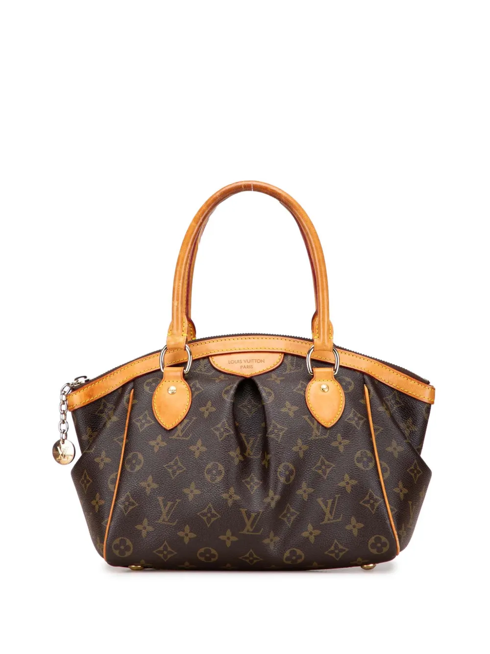 Pre-owned Louis Vuitton 2010 Monogram Tivoli Pm Handbag In Brown