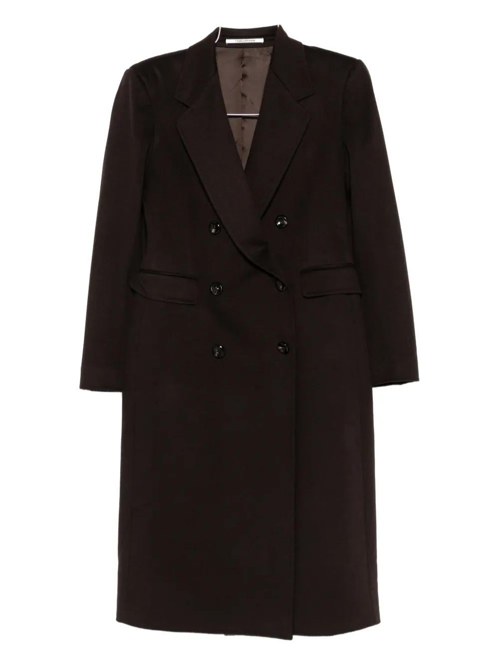 Tagliatore Paris Double-breasted Coat Clothing In Brown