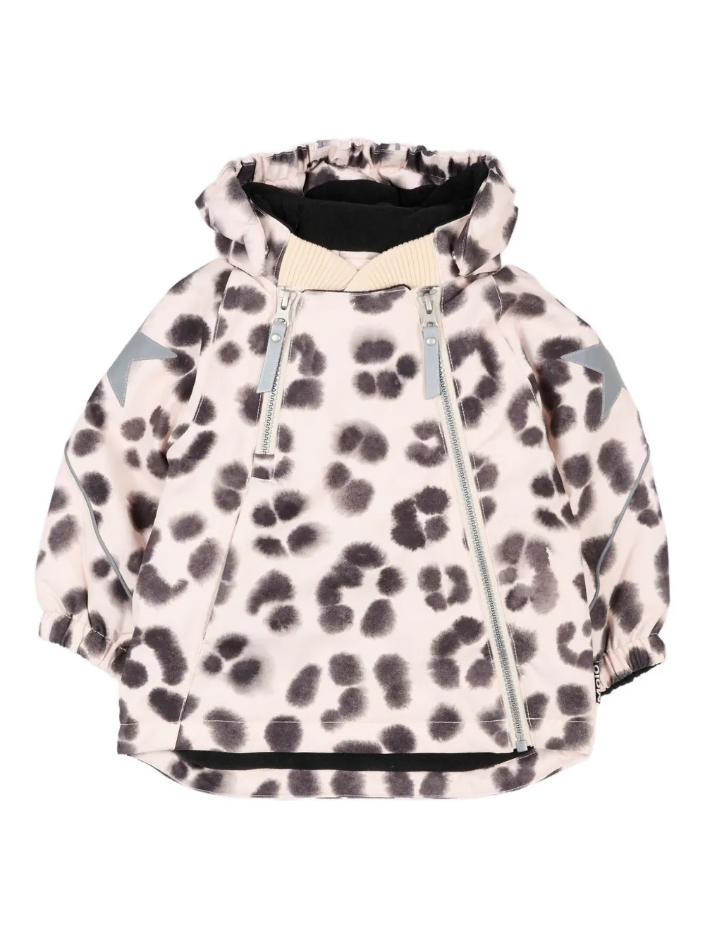 Molo leopard logo-star jacket | Neutrals | Image 1