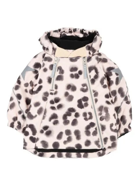 Molo leopard logo-star jacket