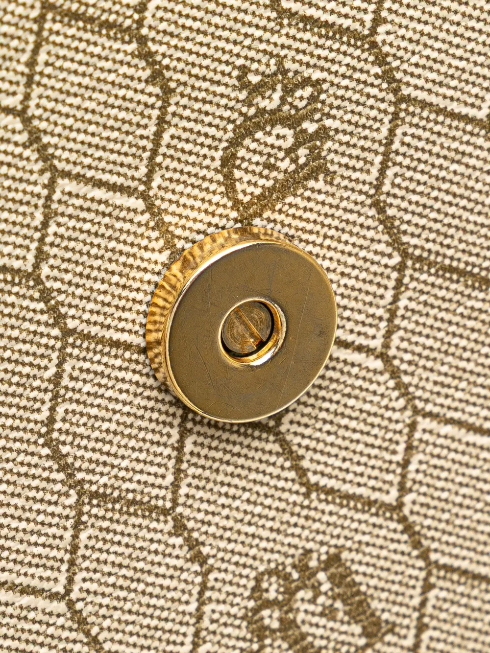 Pre-owned Dior 20th Century Honeycomb Coated Canvas Crossbody Bag In Brown