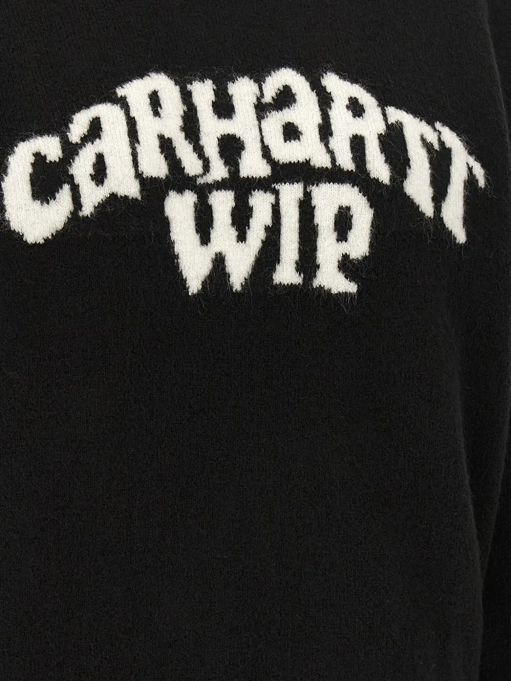 Carhartt Logo Intarsia Sweater Sweaters And Cardigans Multicolor In Black