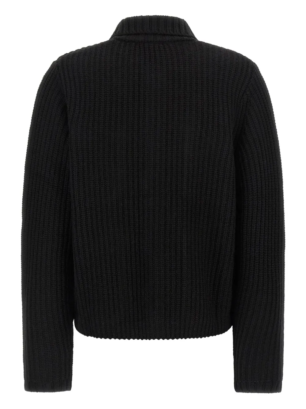 Carhartt Cardigan With Collared Design And Pockets In Black