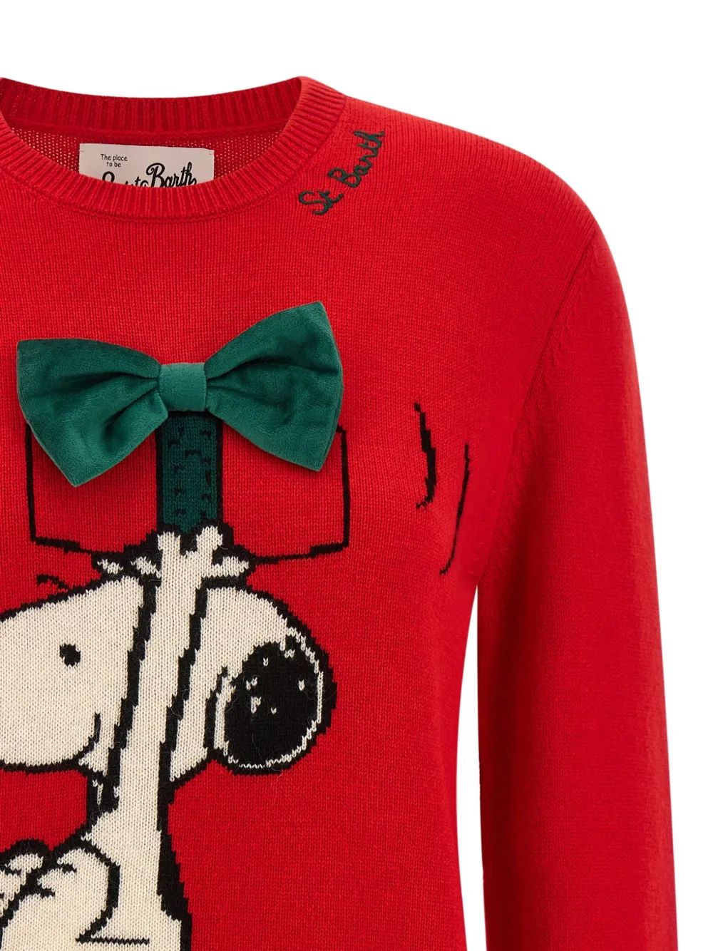 MC2 Saint Barth Sweater met Snoopy-print Rood