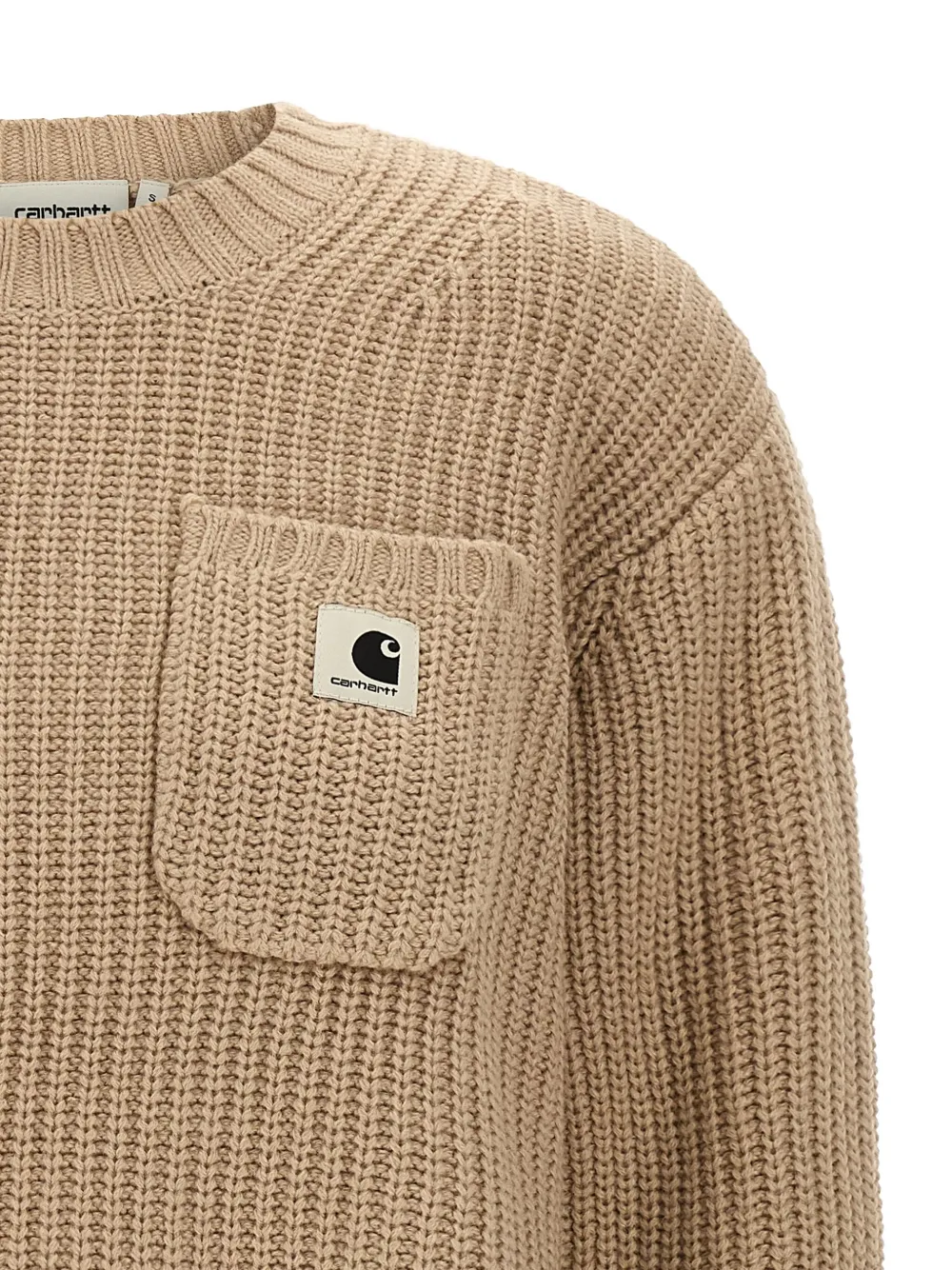 Carhartt Mira Sweater Sweaters And Cardigans White In Brown