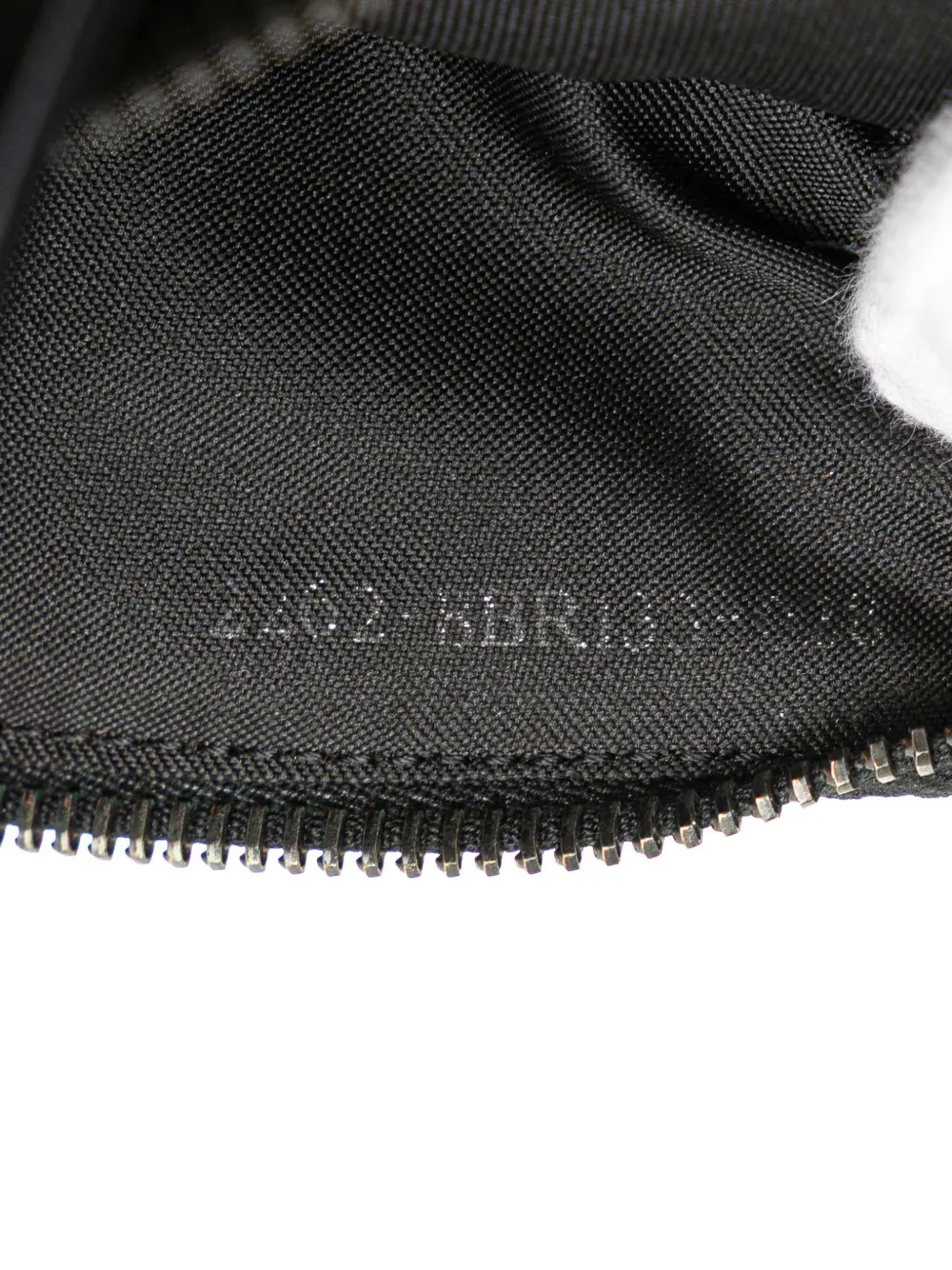Pre-owned Fendi 2000-2010 Zucchino Canvas Pochette Shoulder Bag In Black