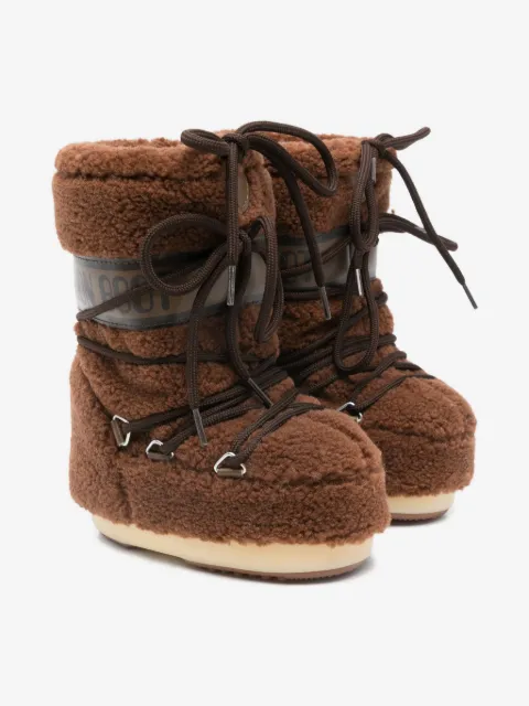 Moon Boot Kids Icon fleece snow boots