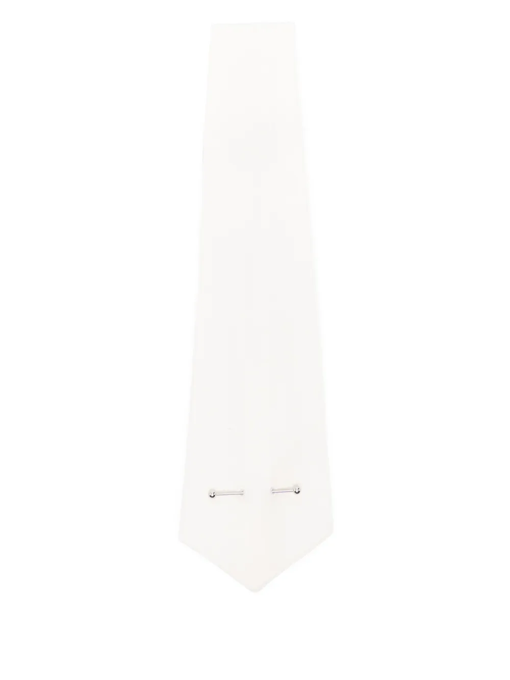Medeea Pierced Wool Tie In White