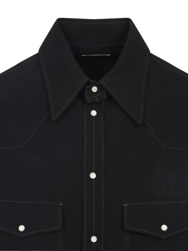 LEMAIRE ポケット シャツ | ブラック | FARFETCH JP