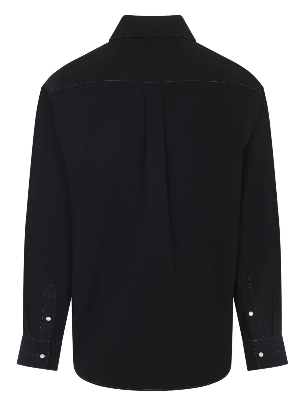 LEMAIRE pocket stitch shirt - Zwart