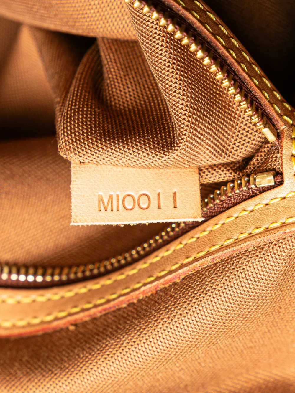 Pre-owned Louis Vuitton 2001 Monogram Mini Looping Shoulder Bag In Brown