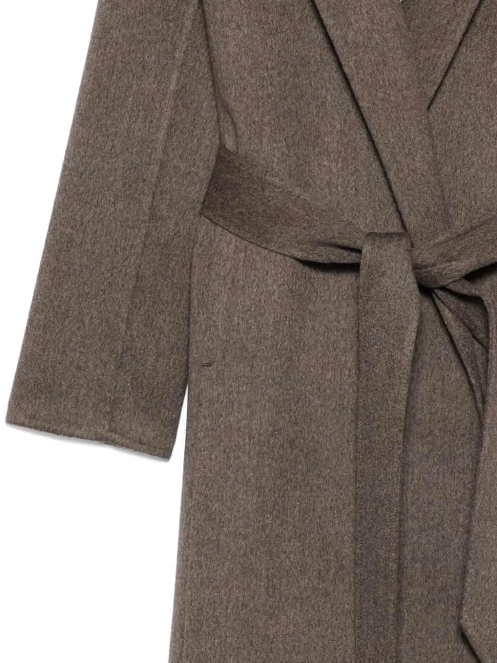 Agnona Belted Lapels Coat In Multi
