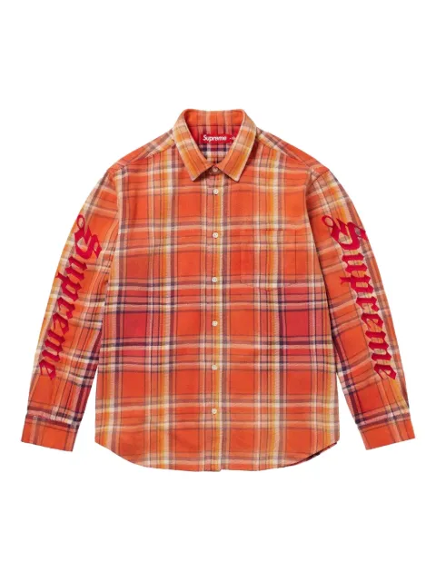 Supreme camisa con cuadros estampados