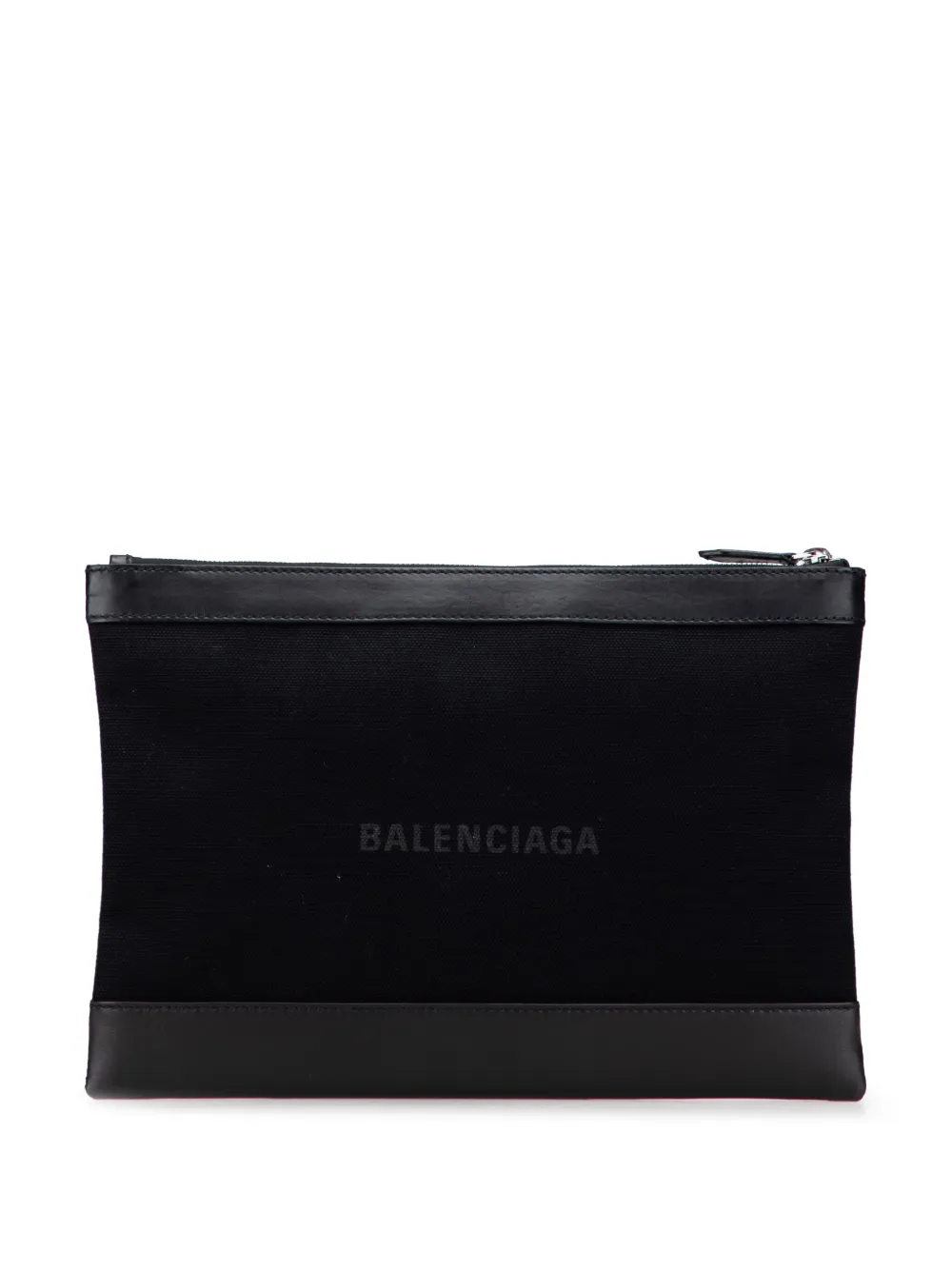 Balenciaga Pre-Owned 2019 Canvas Navy Clip M clutch bag | Black | Image 1
