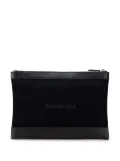 Balenciaga Pre-Owned 2019 Canvas Navy Clip M clutch bag - Black