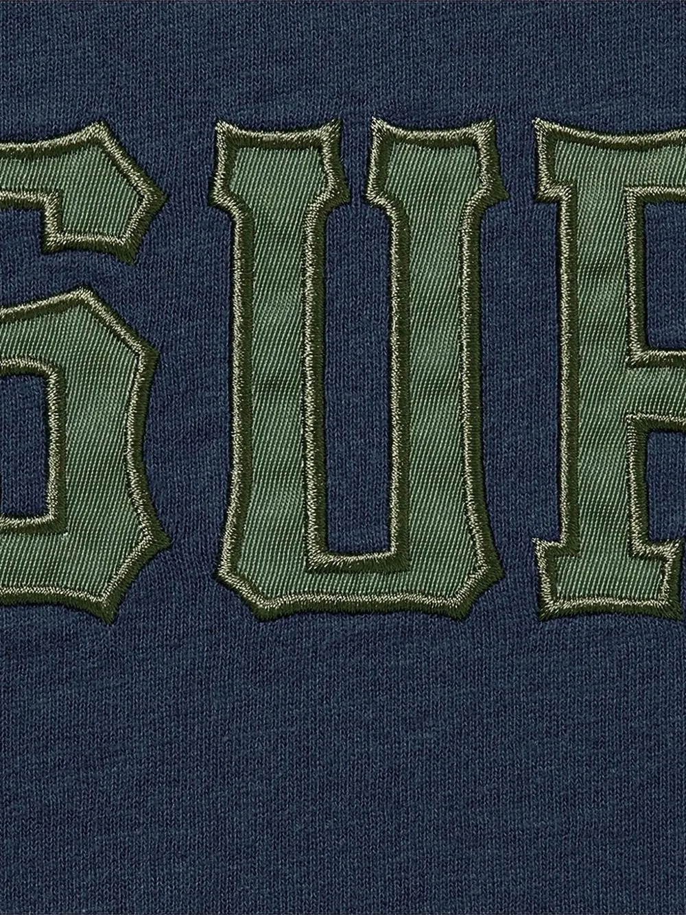 Supreme T-shirt met geborduurd logo - Blauw