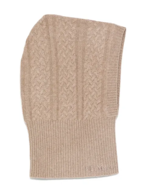 Max Mara cable-knit balaclava 