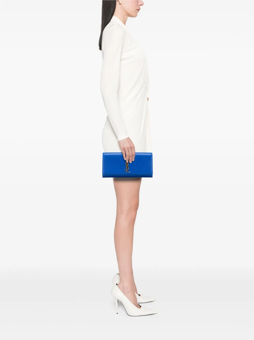 Saint Laurent Pre-Owned 2012-2025 Grain de Poudre Monogram Cassandre clutch bag | Pre-Owned | Image 2
