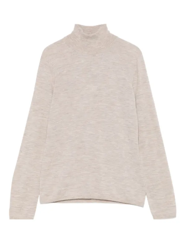 Max Mara Meana Roll-neck Sweater in Neutrals