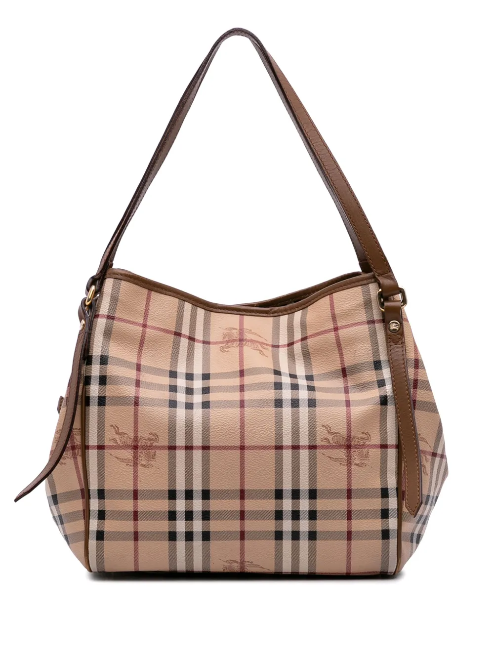 Burberry Pre-Owned 2000-2017 スモール ヘイマーケットチェック コーテッドキャンバス カンタベリー トートバッグ