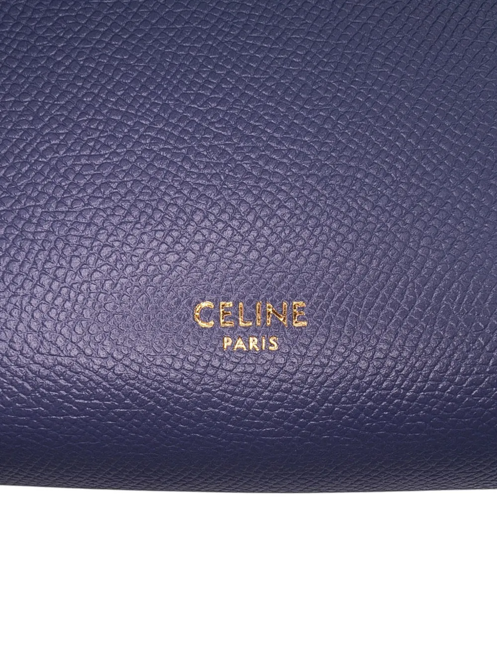 Pre-owned Celine 2019 Nano Grained Calfskin Belt Bag Satchel In Purple