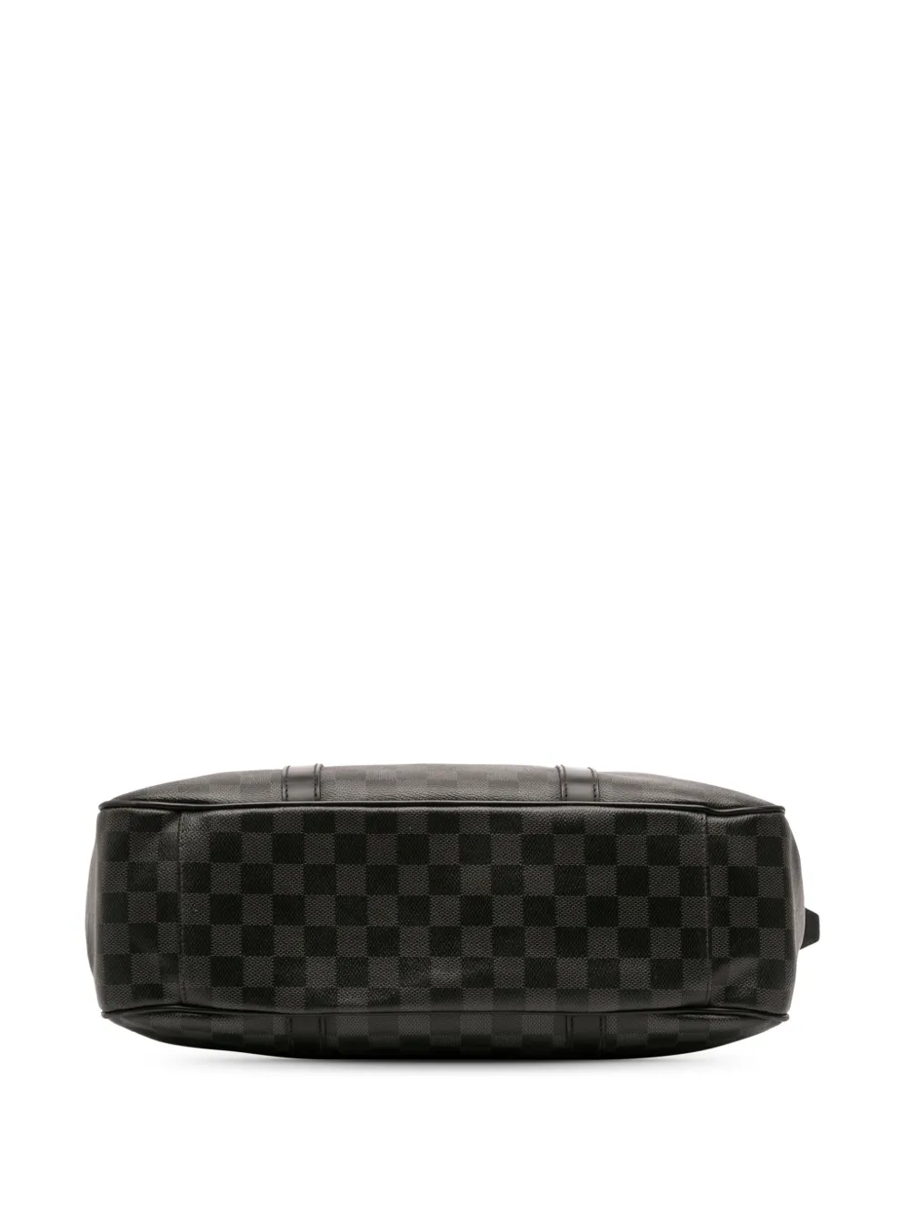 Pre-owned Louis Vuitton 2012 Damier Graphite Tadao Pm Satchel In Black