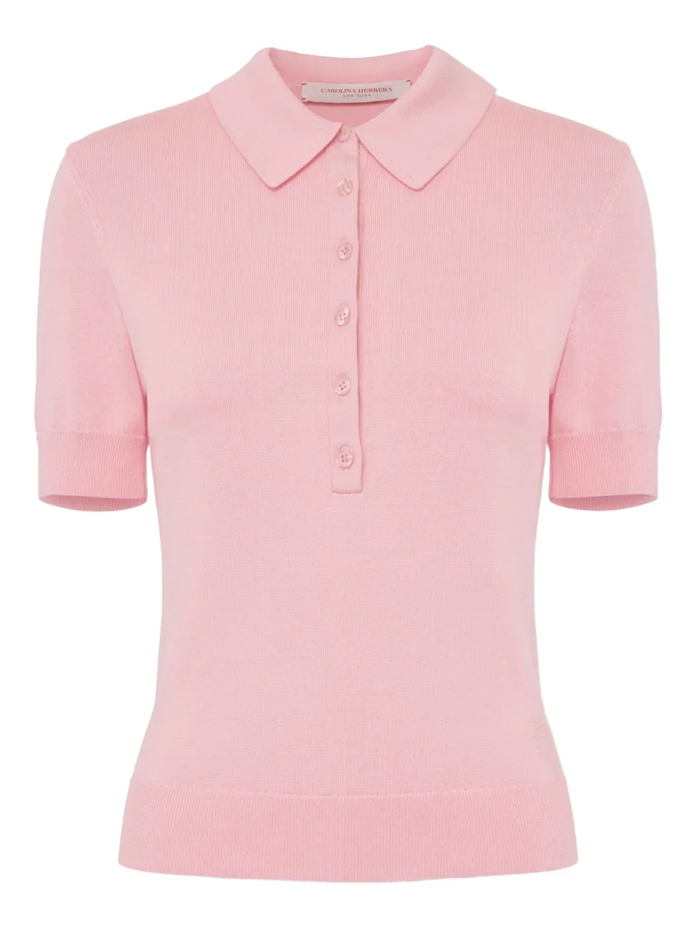 Carolina Herrera knitted polo shirt - Rosa