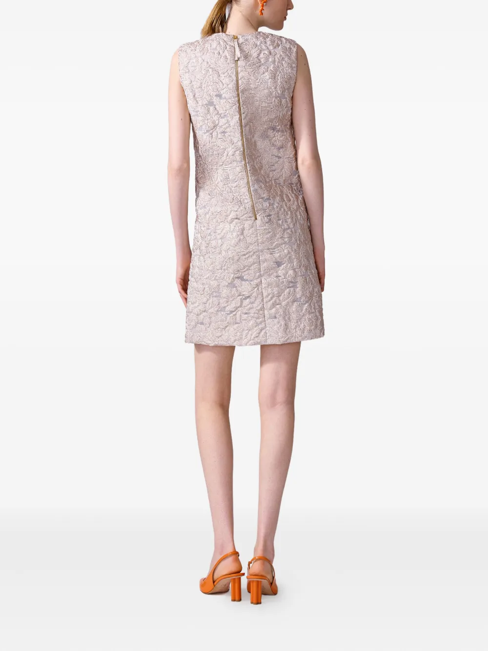 Carolina Herrera Fil-coupé shiftjurk Roze