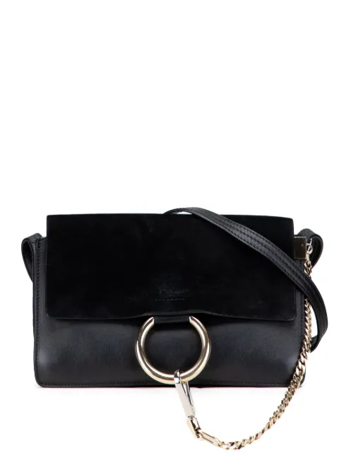 Chloé Pre-Owned 2017 Small Suede and Calfskin Faye crossbody bag