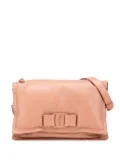 Ferragamo Pre-Owned 2000-2025 Small Padded Leather Viva Bow shoulder bag - Pink
