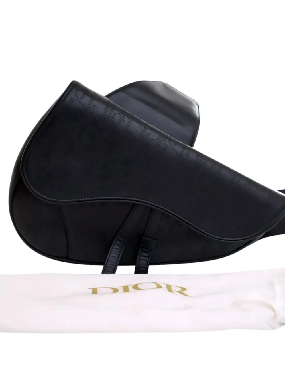 Christian Dior Pre-Owned 2022 Oblique Perforated Calfskin Galaxy Saddle Bag crossbody bag | Pre-Owned | Image 2
