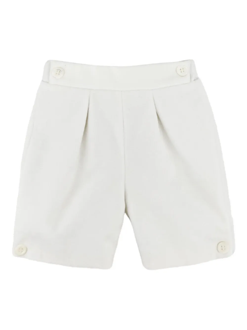 La Stupenderia Collared-neck Babygrow Set In White