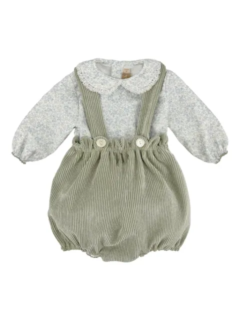 La Stupenderia floral-pattern babygrow set