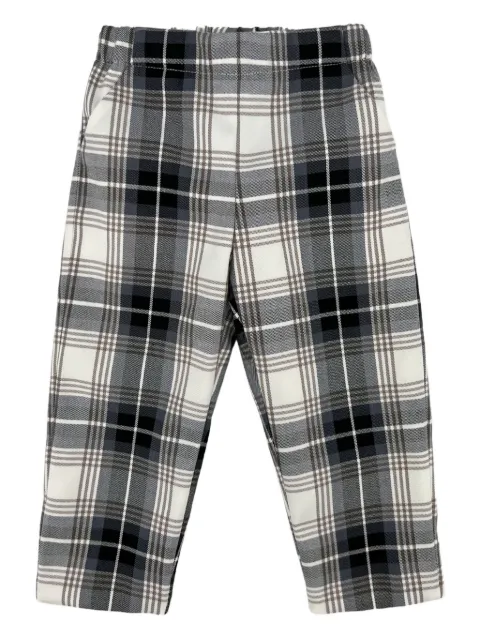 La Stupenderia plaid-pattern trousers