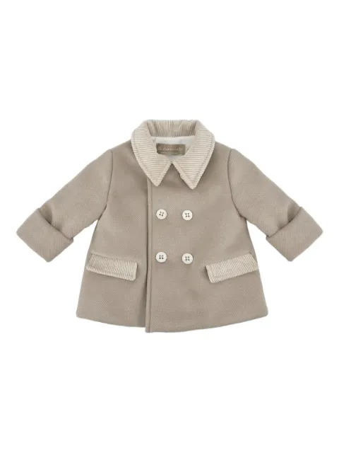 La Stupenderia corduroy-collar padded coat