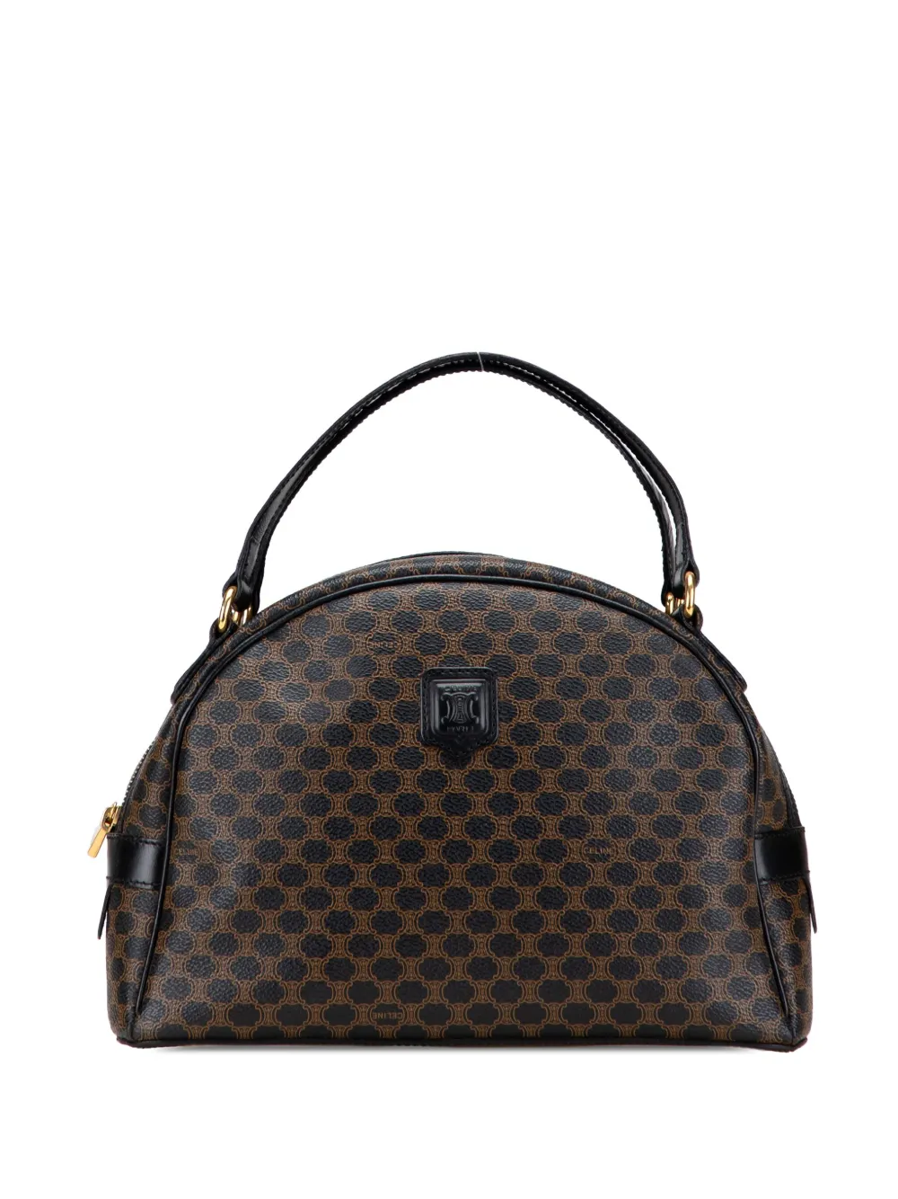 Celine Pre-Owned 1997 Macadam Coated Canvas Dome handbag | Brown | Image 1