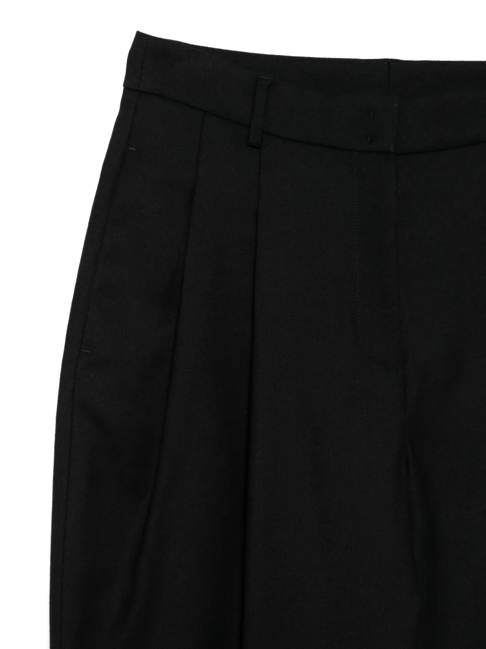 Akris Punto Geplooide broek met cuffs Zwart