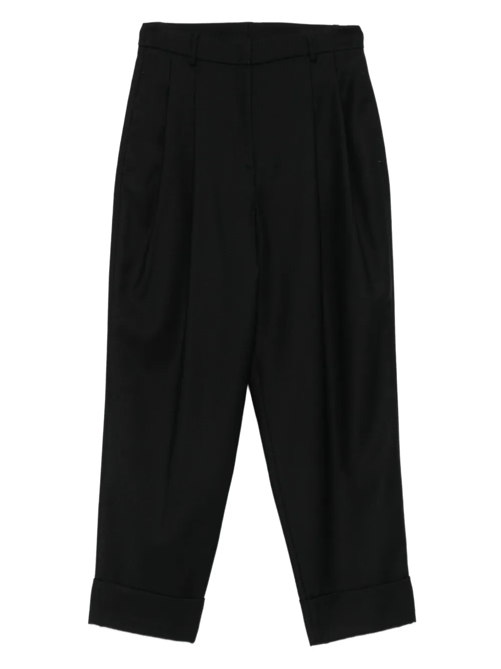Akris Punto cuffed pleated trousers - Nero