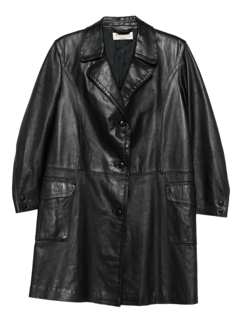 A.N.G.E.L.O. Vintage Cult 1970s フラップポケット コート - ブラック A.N.G.E.L.O. Vintage Cult 1970s フラップポケット コート - ブラック