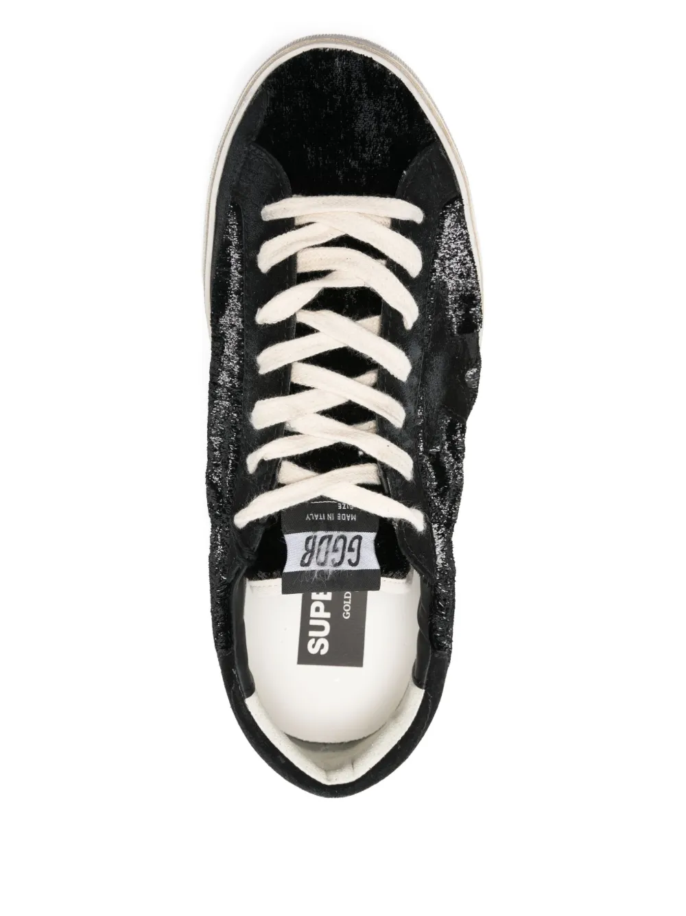 Golden Goose Super Star fluwelen sneakers Zwart