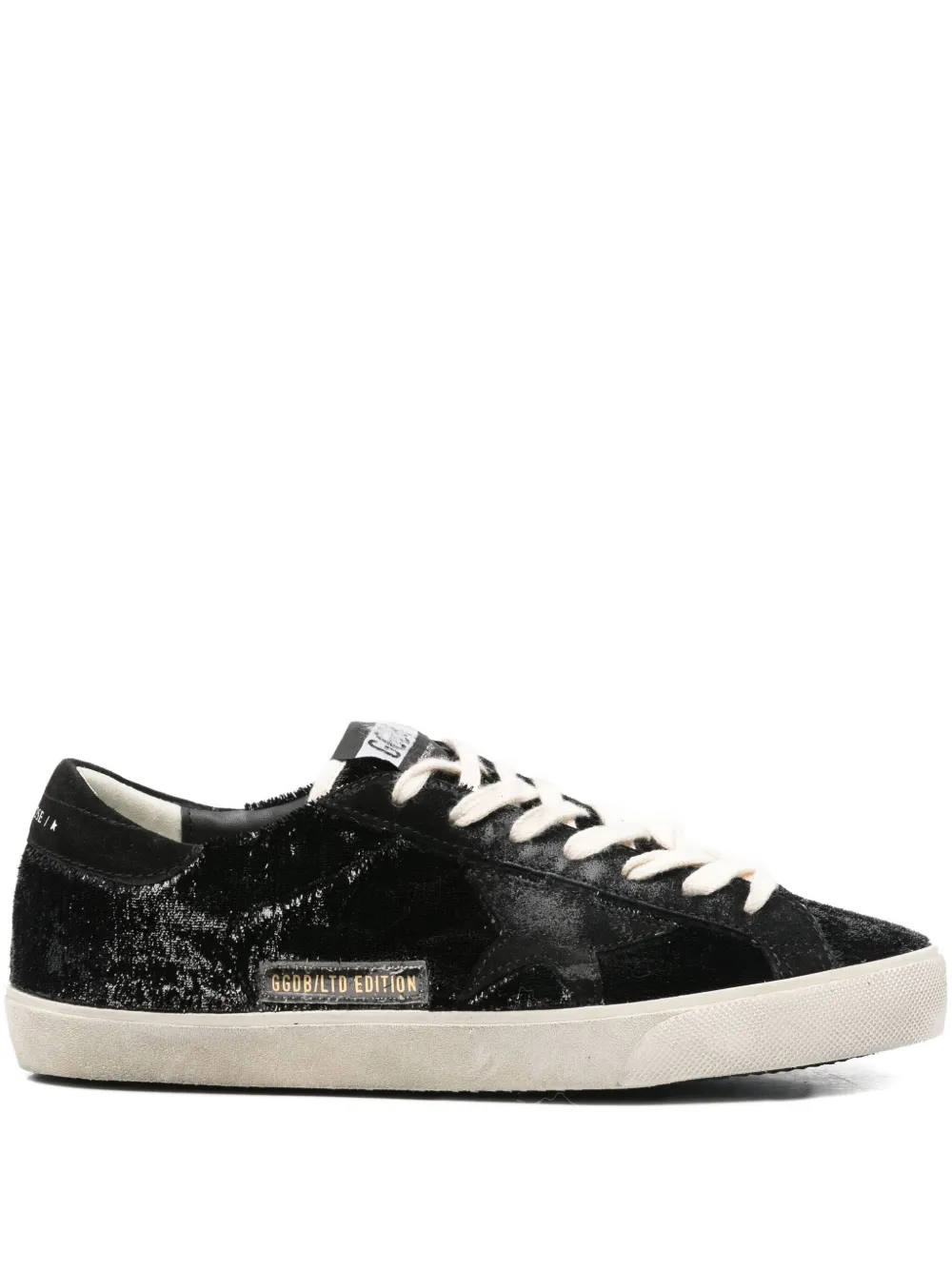 Golden Goose Super Star fluwelen sneakers Zwart