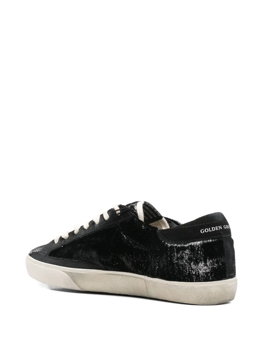 Golden Goose Super Star fluwelen sneakers Zwart