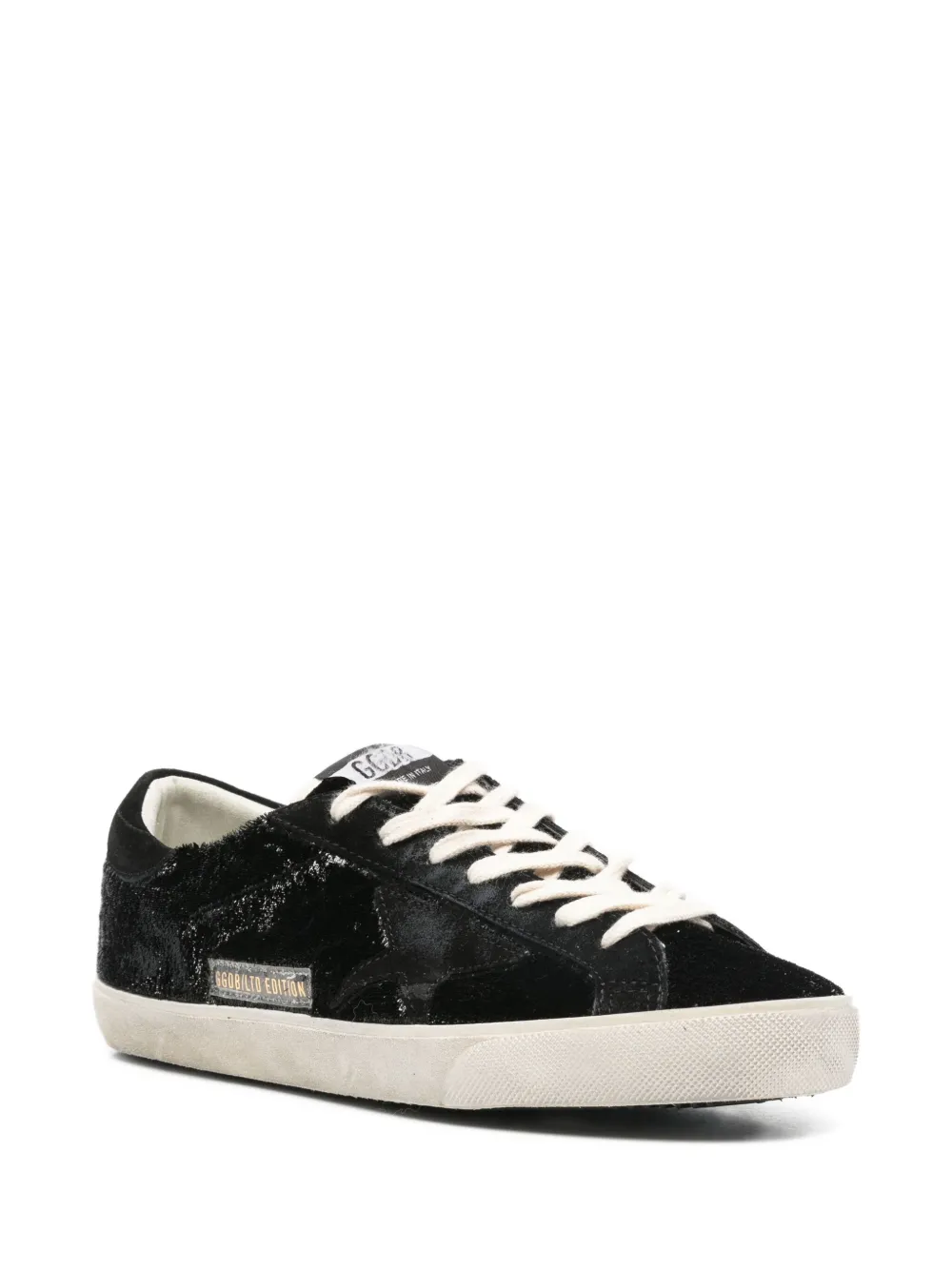 Golden Goose Super Star fluwelen sneakers Zwart