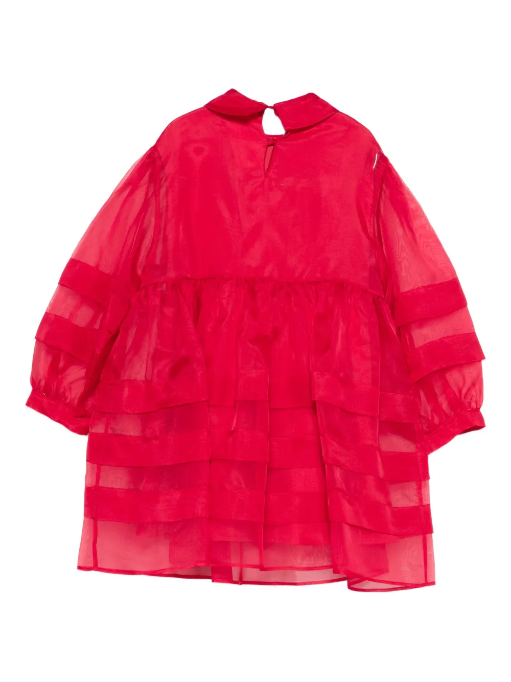 Simonetta Silk Dress In Red