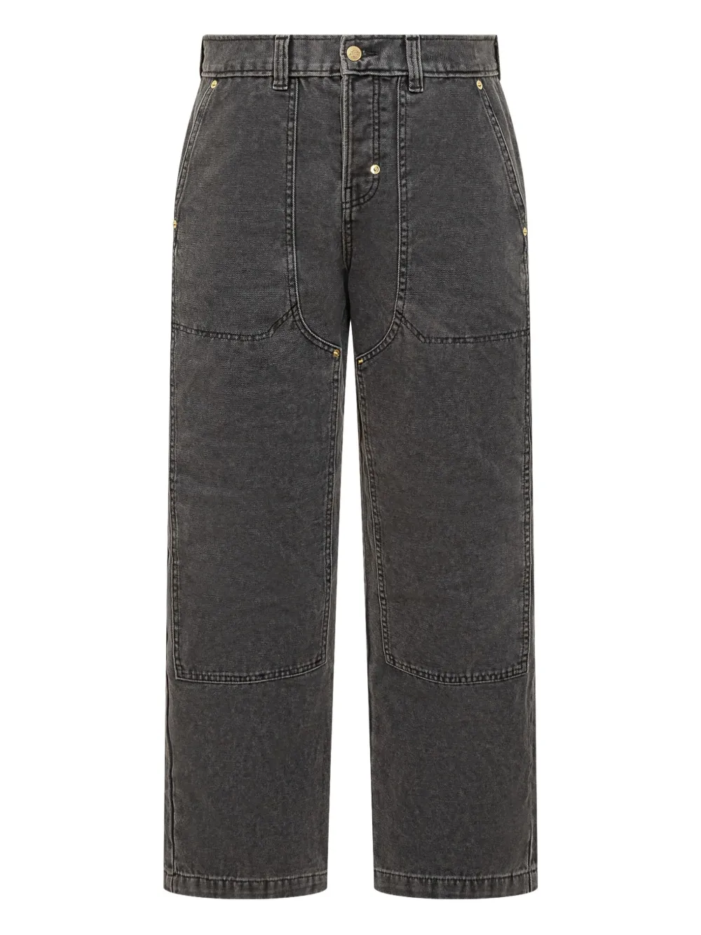 DICKIES Trucker ダブルニー ジーンズ - グレー