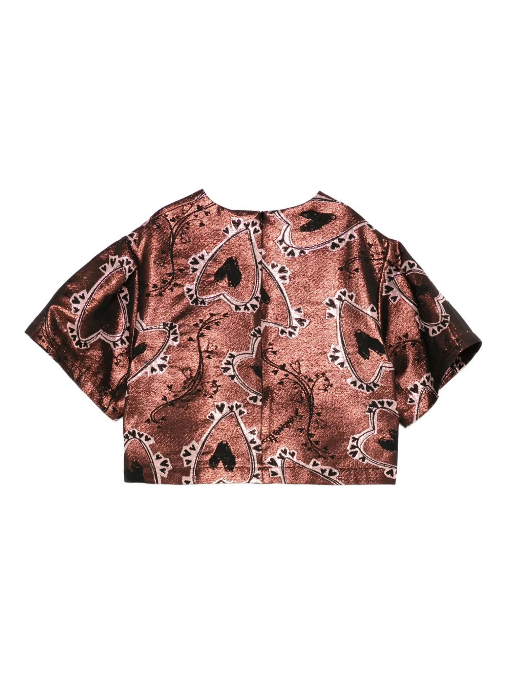 Simonetta blouse à motif cœur en jacquard | Blouses | Image 2