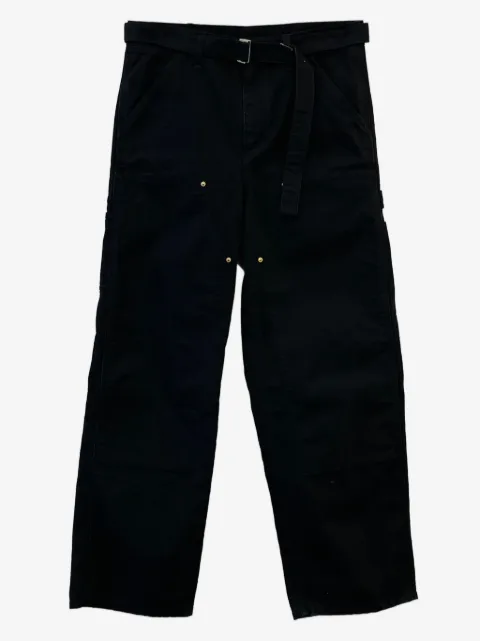 sacai belted trousers