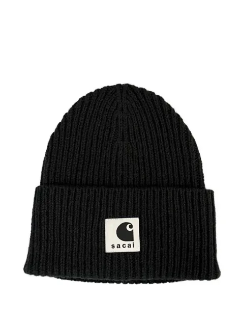 sacai gorro tejido de canalé WIP de MC2 Saint Barth Kids x Carhartt
