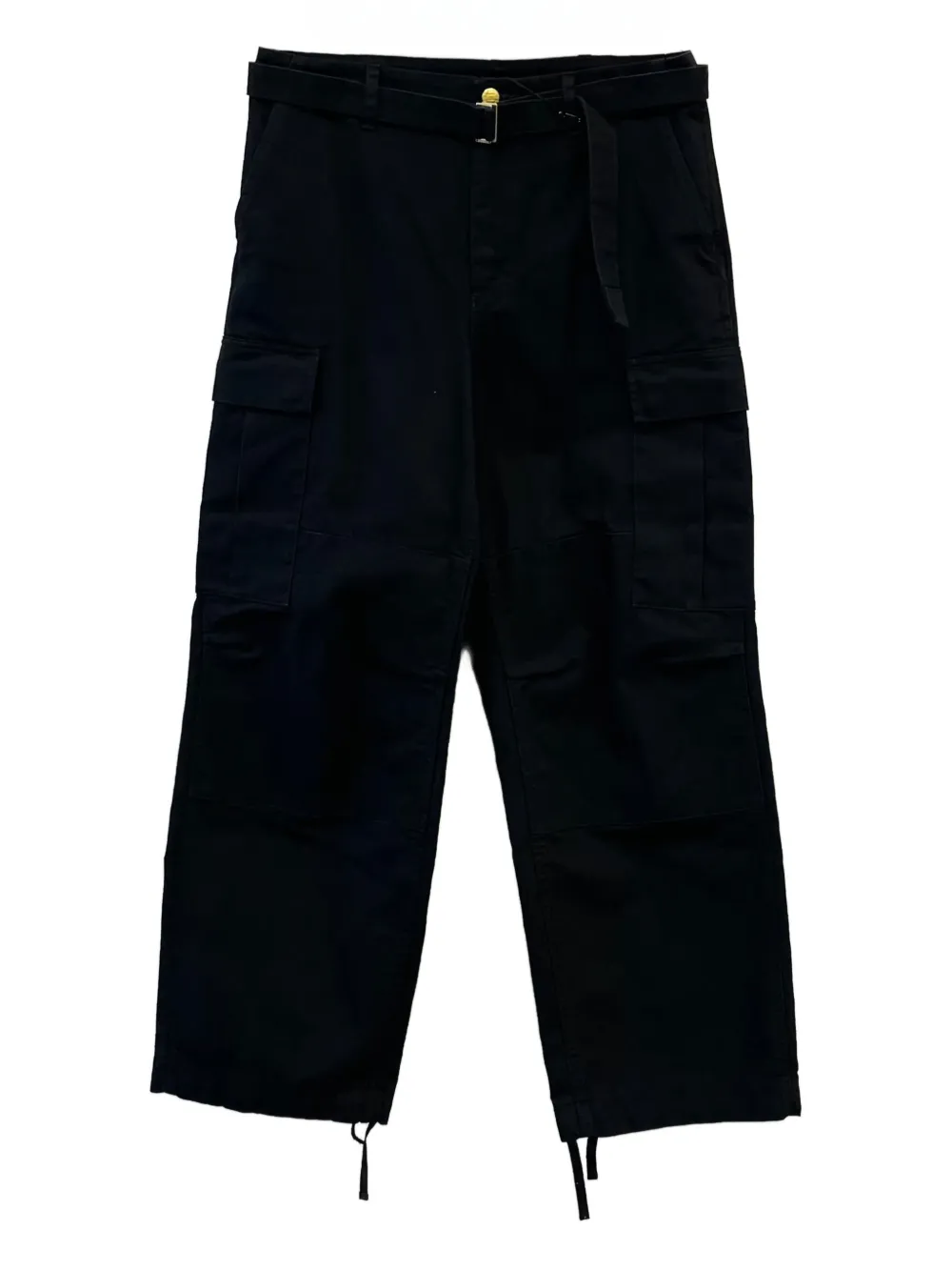 sacai pantalones con cinturón | negro | Image 1